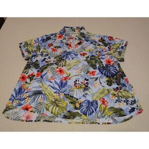 Disney Tommy Bahama Women Tropical Mickey Mouse Jungle Jubilee Shirt Size S P MM
